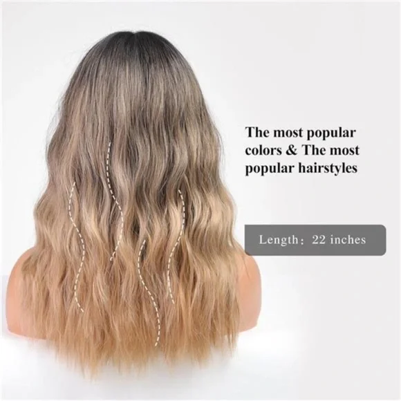 Womens Wigs With Bangs, Brown to Blonde *NEW*
